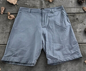 Men's Caliville Gray Shorts Sz 34 Casual 8" Inseam Cotton Comfortable Casual